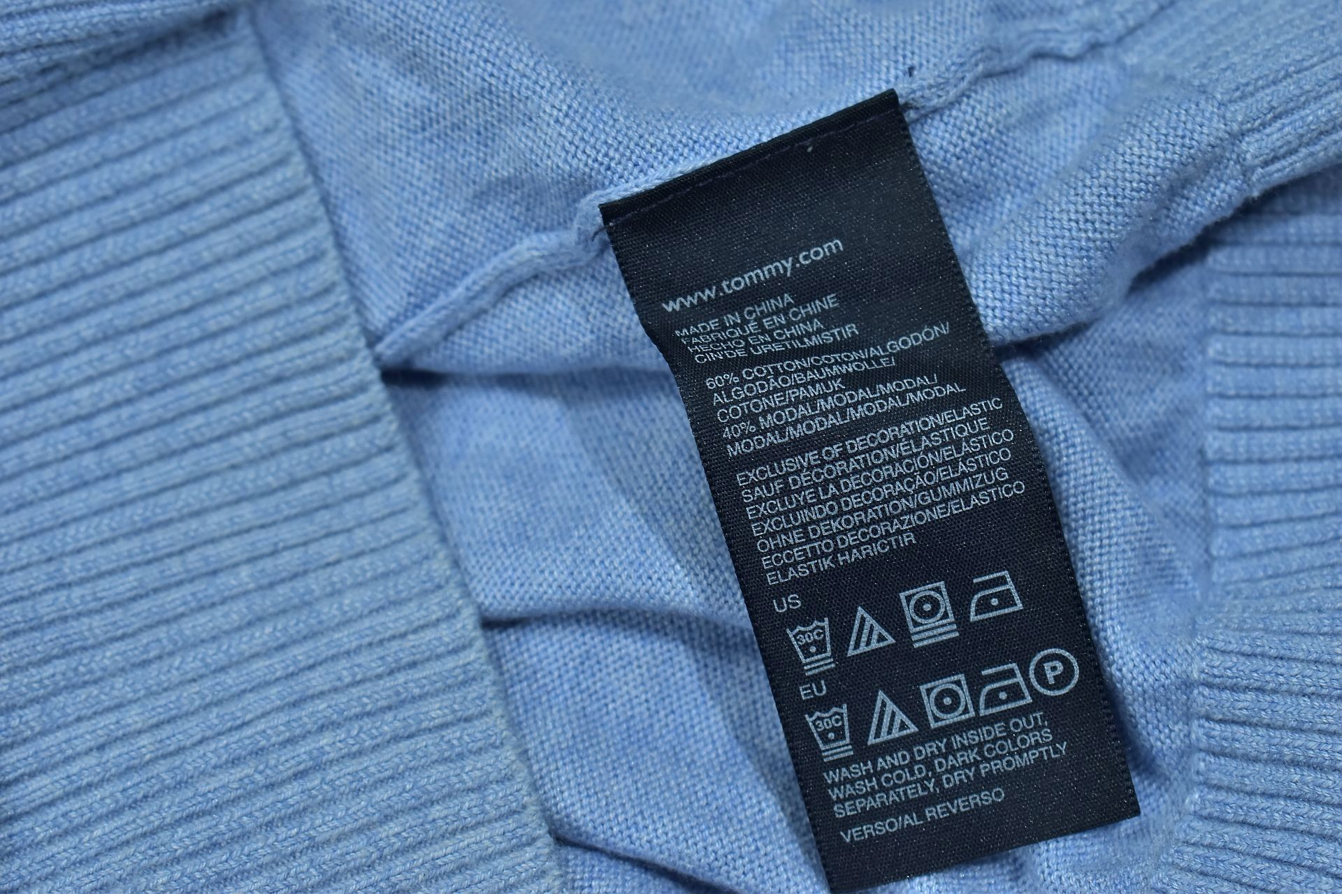 Tommy Hilfiger Soft Cotton Blend Sweter Męski / L