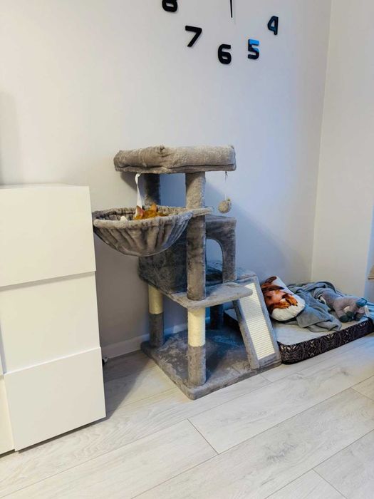 Drapak dla kota 96 cm NOWY z rampą i legowiskiem