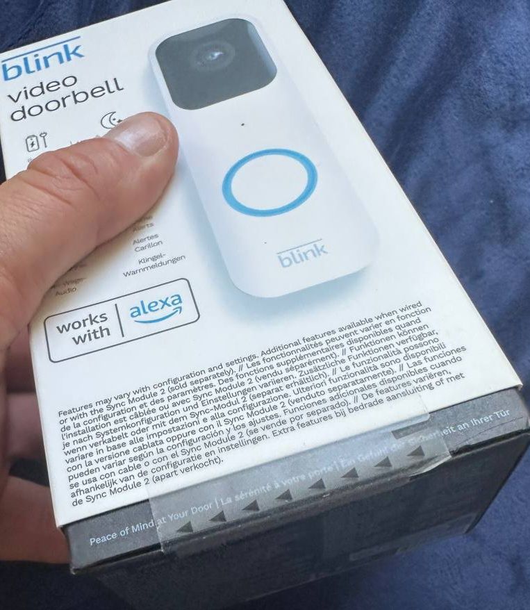 Nowy zaplombowany Wideodomofon  Blink Video Doorbell Bialy