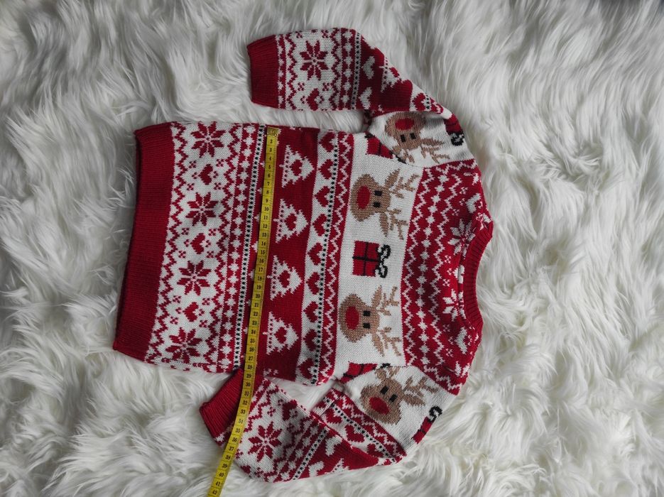 Zestaw sweterków świątecznych S i dziecięcy 92