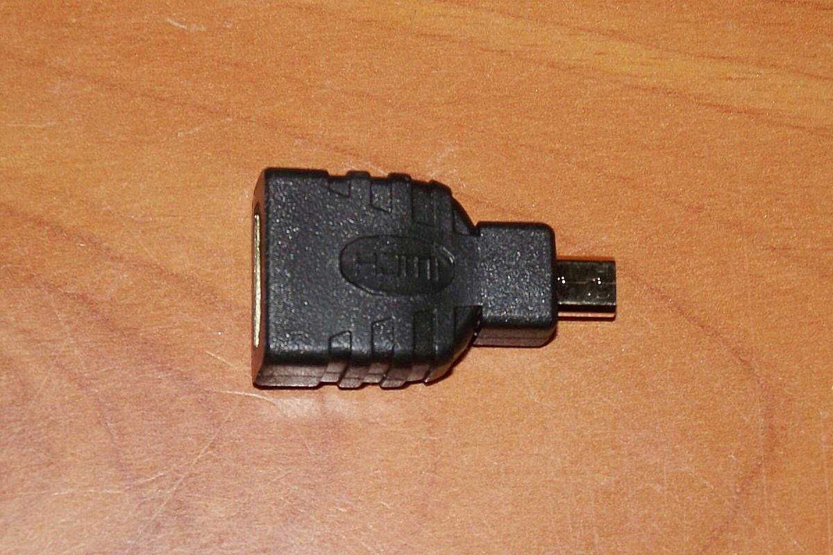 Adapter / przejściówka micro HDMI (M) -> HDMI (F)