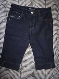Spodenki rybaczki 3/4 ciemny jeans r.46 XXXL