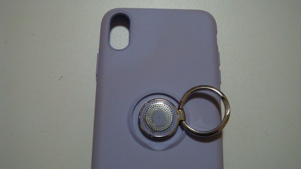 Чехол для iphone x max с держателем кольцом для пальца+ чехол в подаро