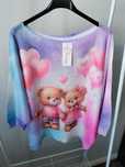Sweter ażurowy nietoperz model misie r.uniwersalny