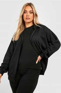 Czarna bluza z kapturem oversize