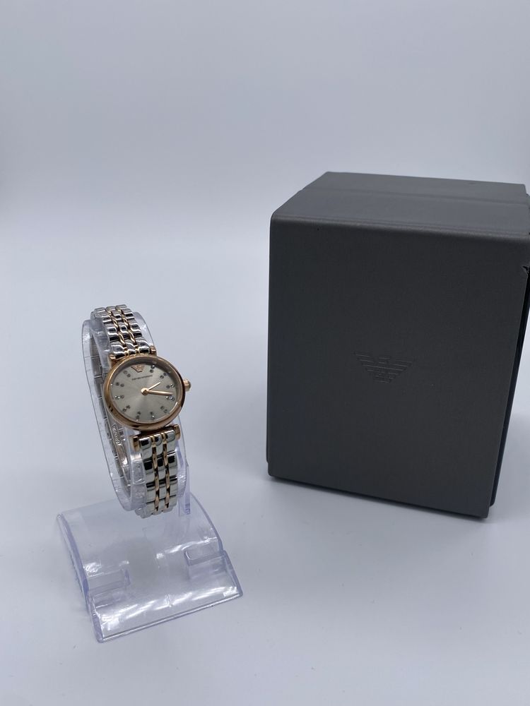 Zegarek damski Emporio Armani AR1841 Srebrny złoty Mały Premium
