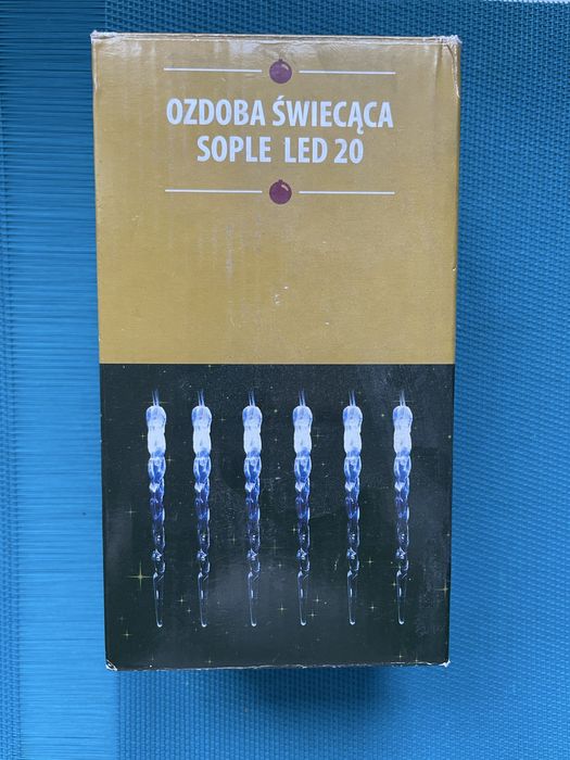 Lampki led sople ozdoby świecące