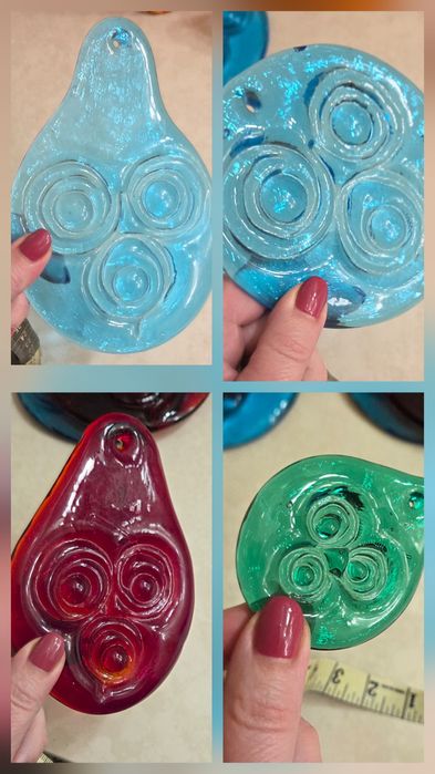 Medaliony Ząbkowice szkło