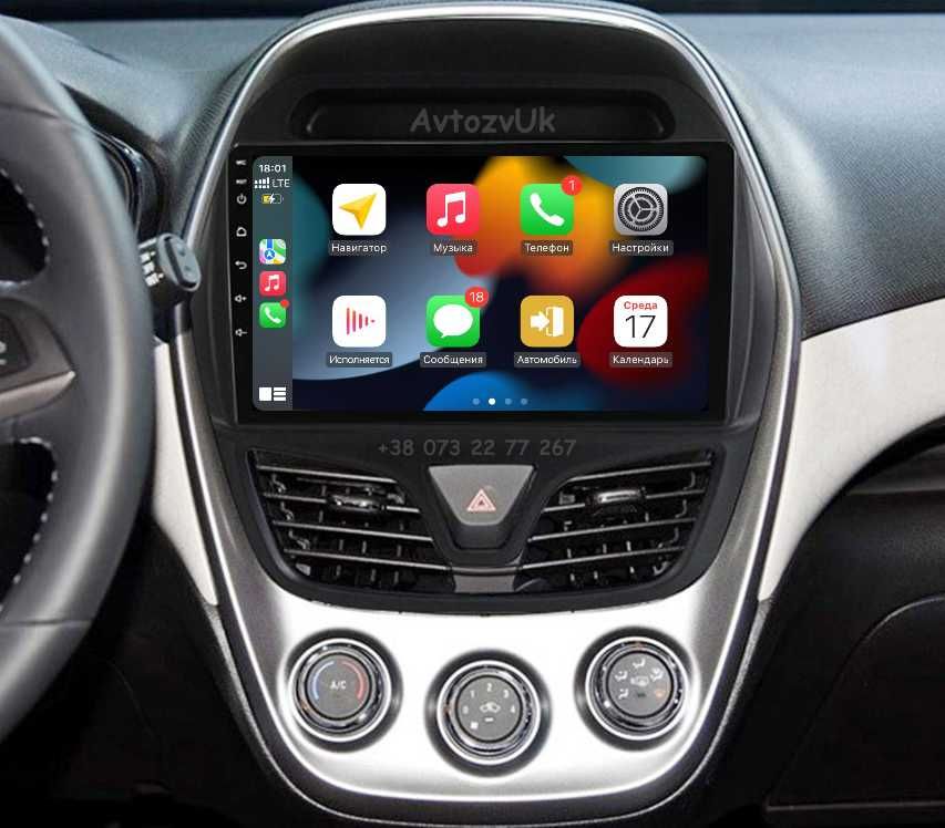 Магнитола SPARK Chevrolet CAMARO Спарк MATIZ Камаро CarPlay Android 14