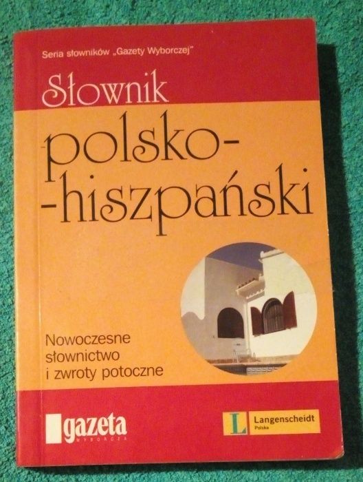 J . hiszpański 2 słowniki: polsko-hiszpański i hiszpańsko-polski