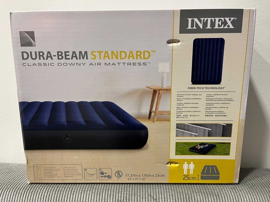 Colchão Insuflável Casal (c/ Bomba) + Colchão Solteiro