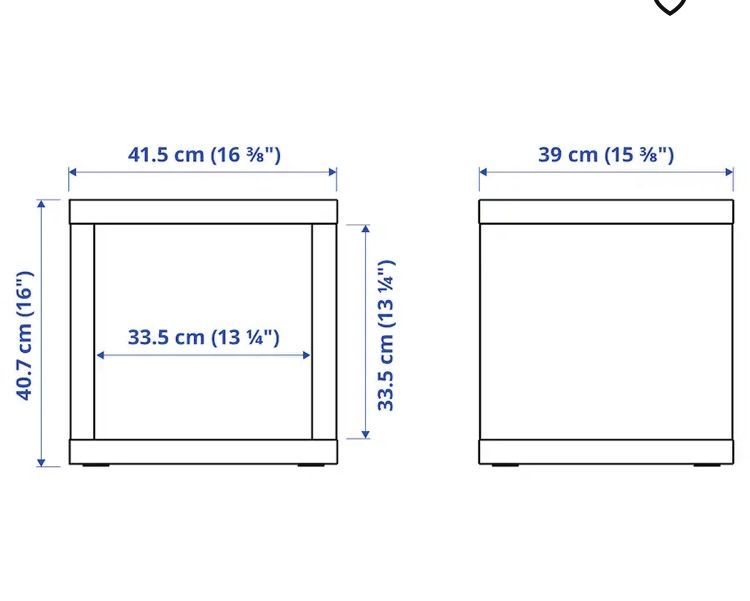 Estante cubo branco