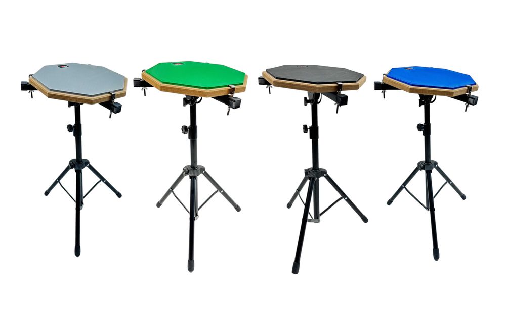 Пед барабанный со стойкой 30 см, тренировочный пэд для барабанщика