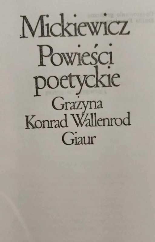 Adam Mickiewicz - Powieści poetyckie