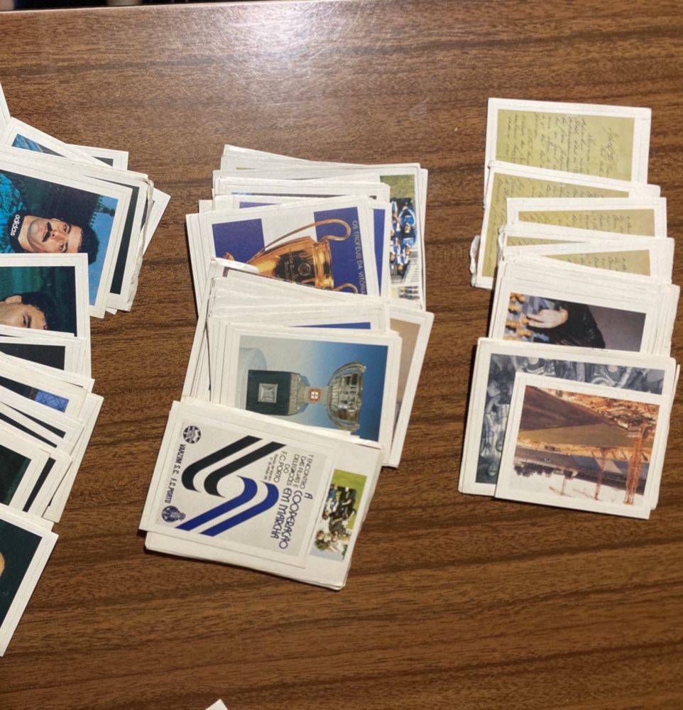 Lote 1: de cerca 125 cromos futebol clube do porto 70/80/90