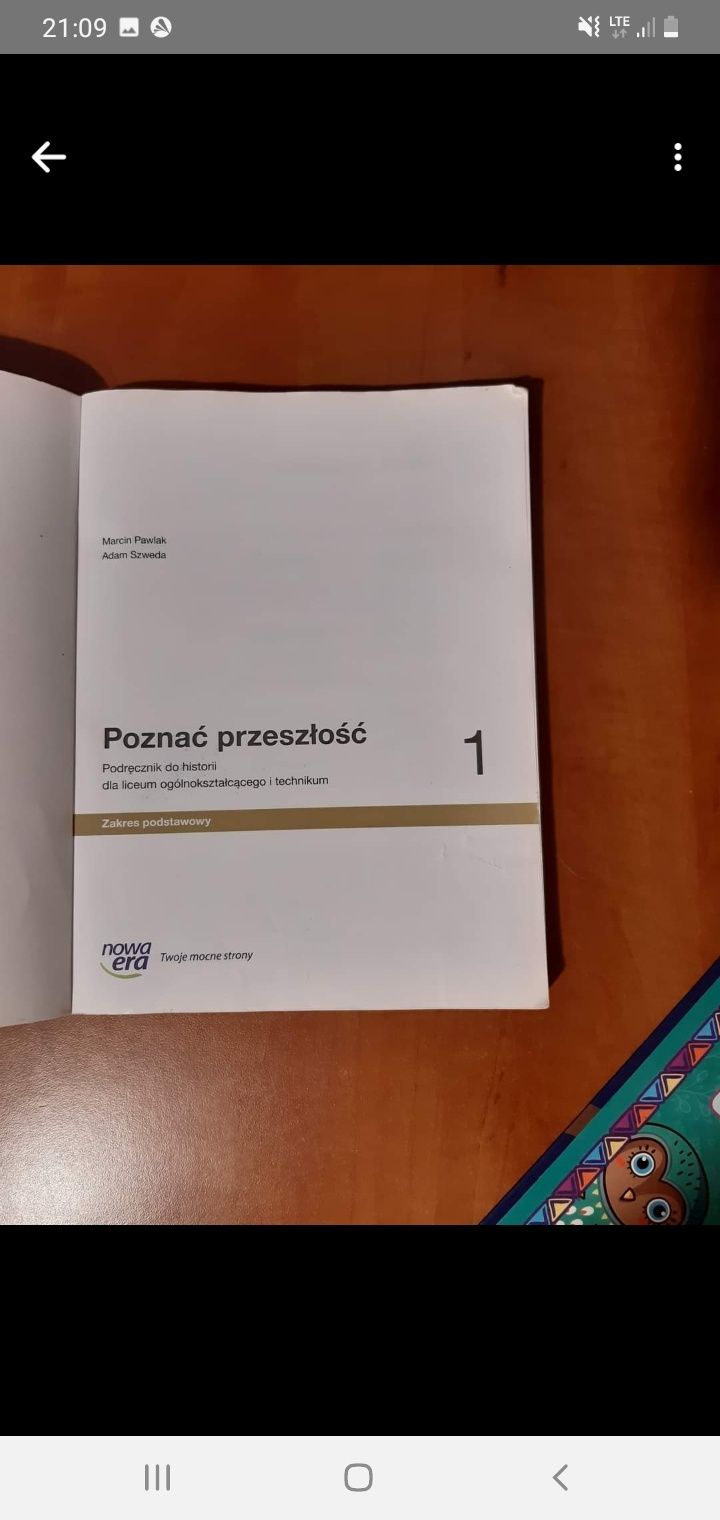 Podręcznik do historii poznać przeszłość  pierwsza liceum I technikum