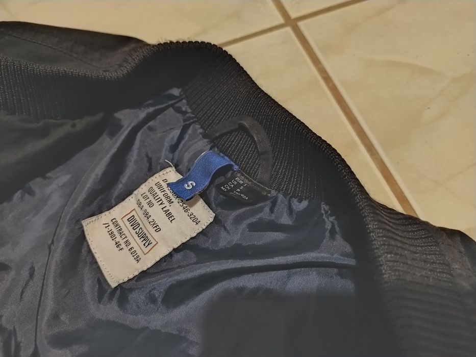 Kurtka typ Bomber H&m S czarna cienka Bomberka pilotka