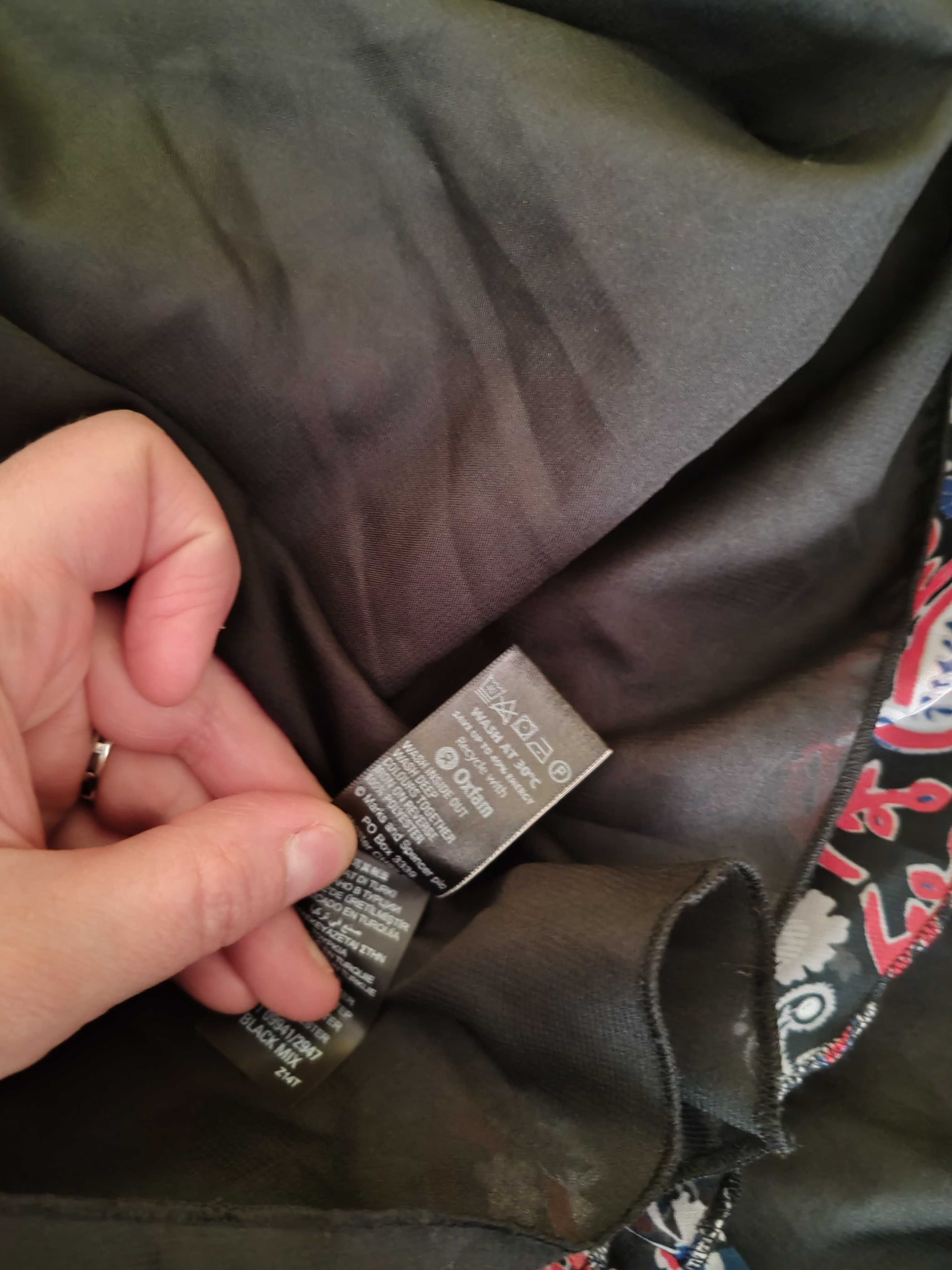 Zwiewna słodka sukienka M&S rozmiar 44 poliester, kwiaty