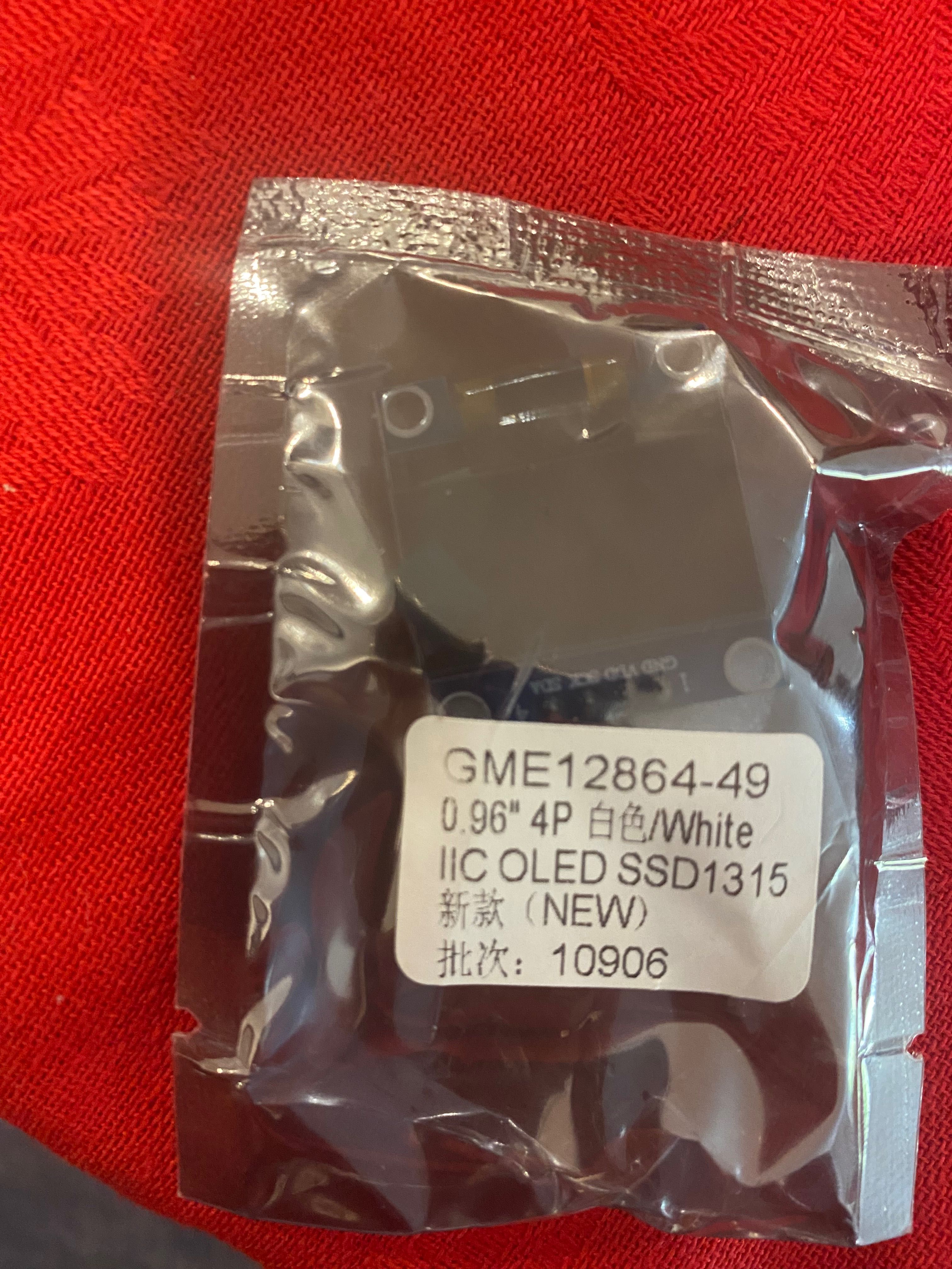 Vendo LCD OLED 0,96” WHITE SSD1315 Arduino