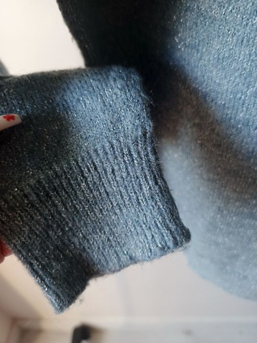 Miękki sweter z domieszką moheru i wełny