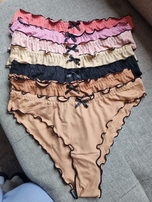 Majtki damskie kolorowe 7 sztuk