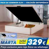 PROMOÇÃO!!! Sommier Marta + Colchão Amazônia 329€