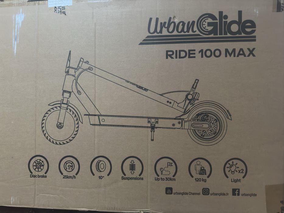 Trotinete Urban Glide Ride 100 max