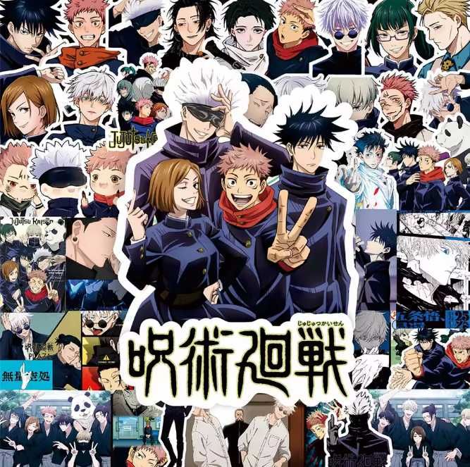 Wlepy naklejki 20szt. anime「Jujutsu Kaisen」