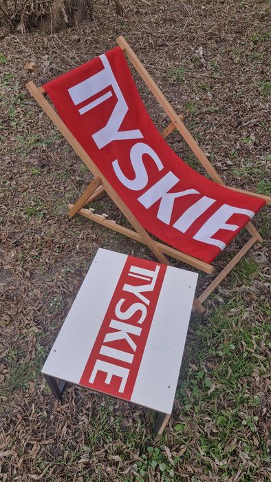 Leżak ogrodowy drewniany