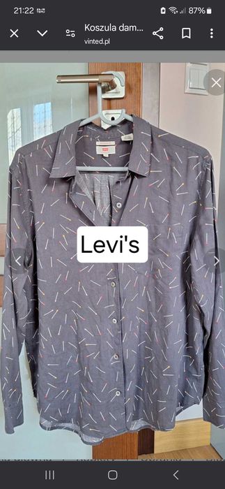 Koszula damska M Levi's bawełna dobra jakość,guziki