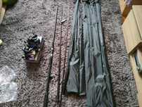 2 karpiówki 3,90m 3,5 LBS +2 kołowrotki wolny bieg DA 6000
