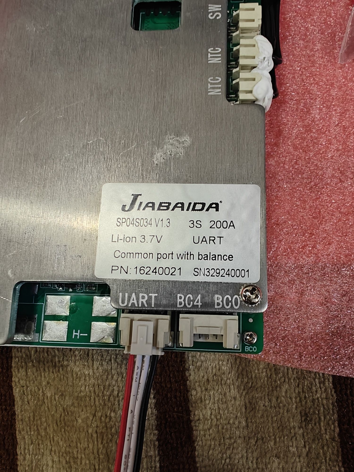 Smart bms li-ion 3s 200a