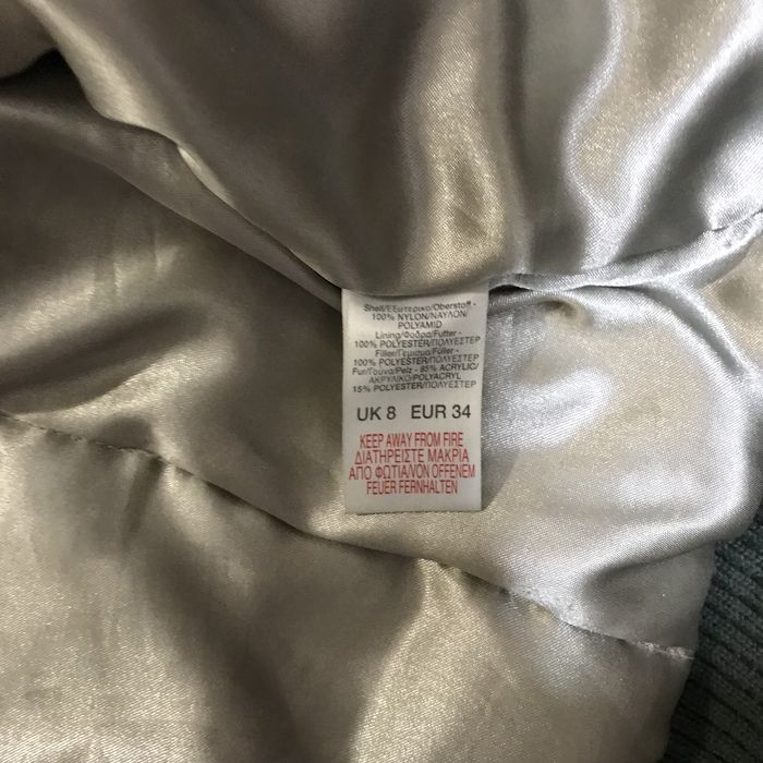 Вінтажна зимова куртка з капюшоном від river island