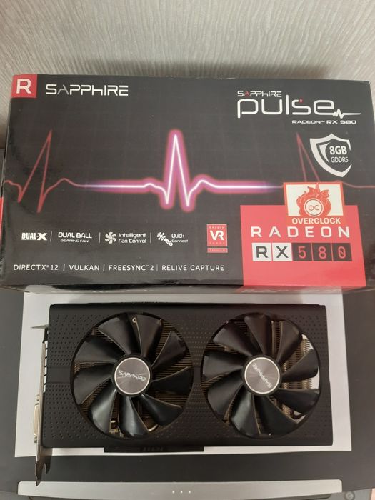 Видеокарта б\у SAPPHIRE NITRO+ RX580 4GB топ состояние и другие карты