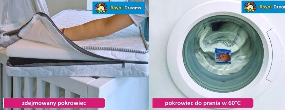 Materac Fiki Miki Royal Dreams średnio - twardy 120 x 60 x 11 cm