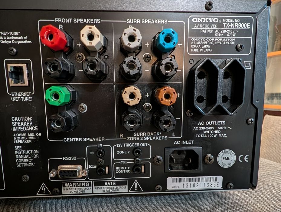 Onkyo Integra Tx Nr900e - Amplificador Audio/Video