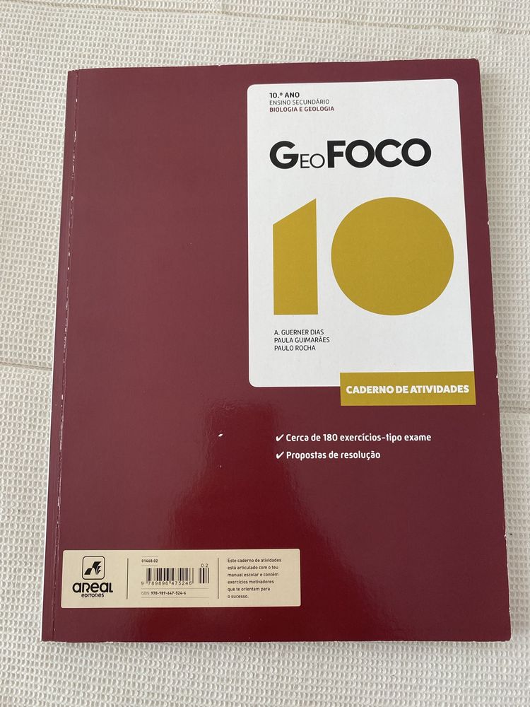 BioFoco e GeoFoco areal - caderno de atividades Biologia Geologia 10°