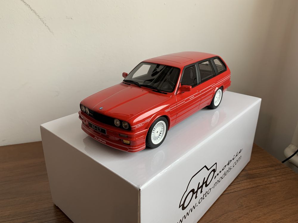 Bmw Alpina B3 e30 touring 2.7 1990 Brilliant red 1:18 Otto models