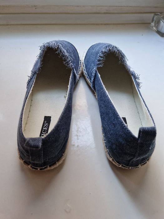 Jeansowe espadryle