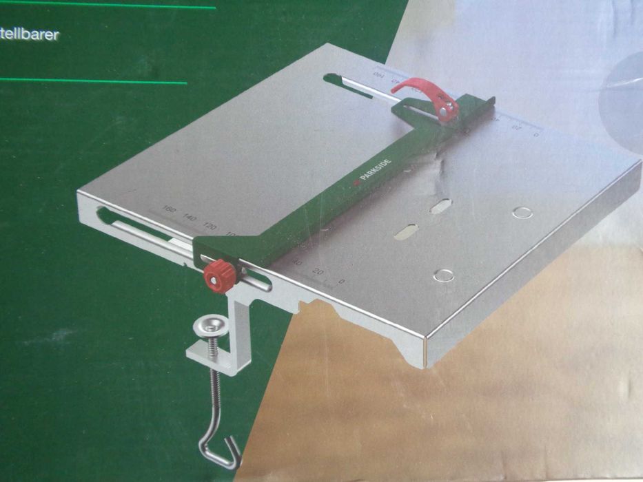 Parkside - Stół do wyrzynarki - blat roboczy 32 x 30 cm - nowy