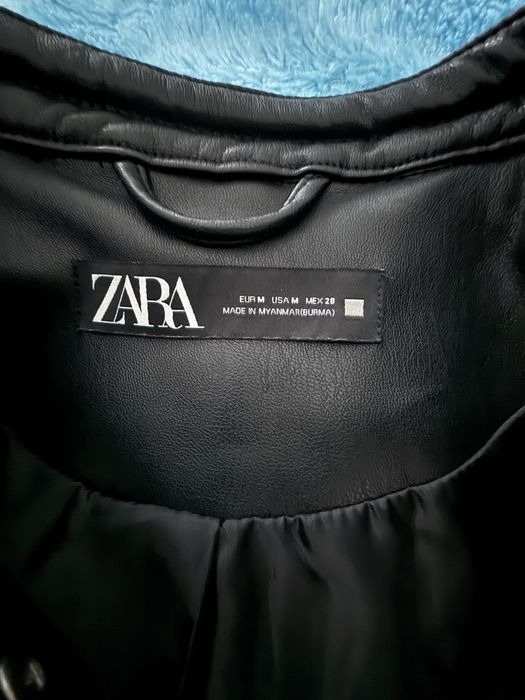 Стильна куртка з екошкіри  Zara розмір M ідеальний стан