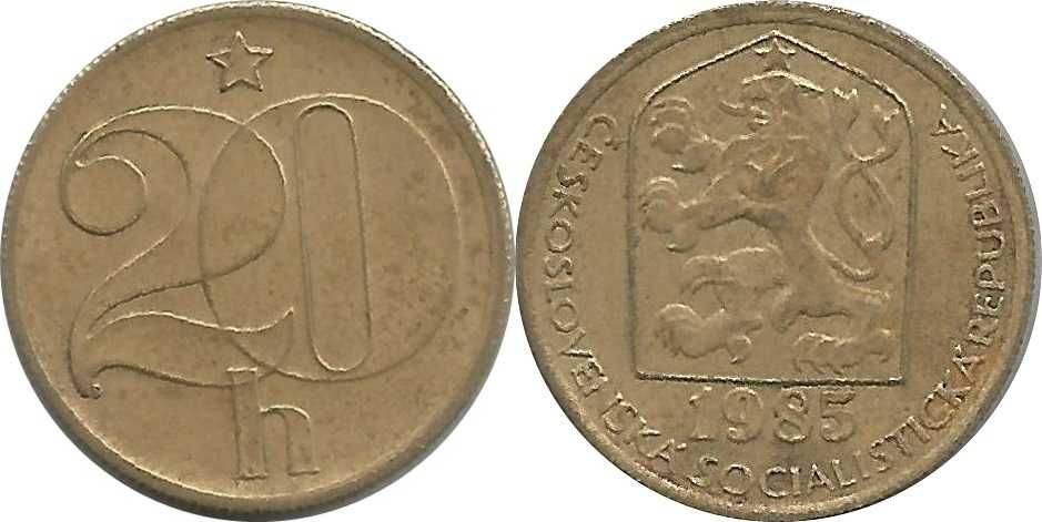 Czechosłowacja 20 halerzy 1985