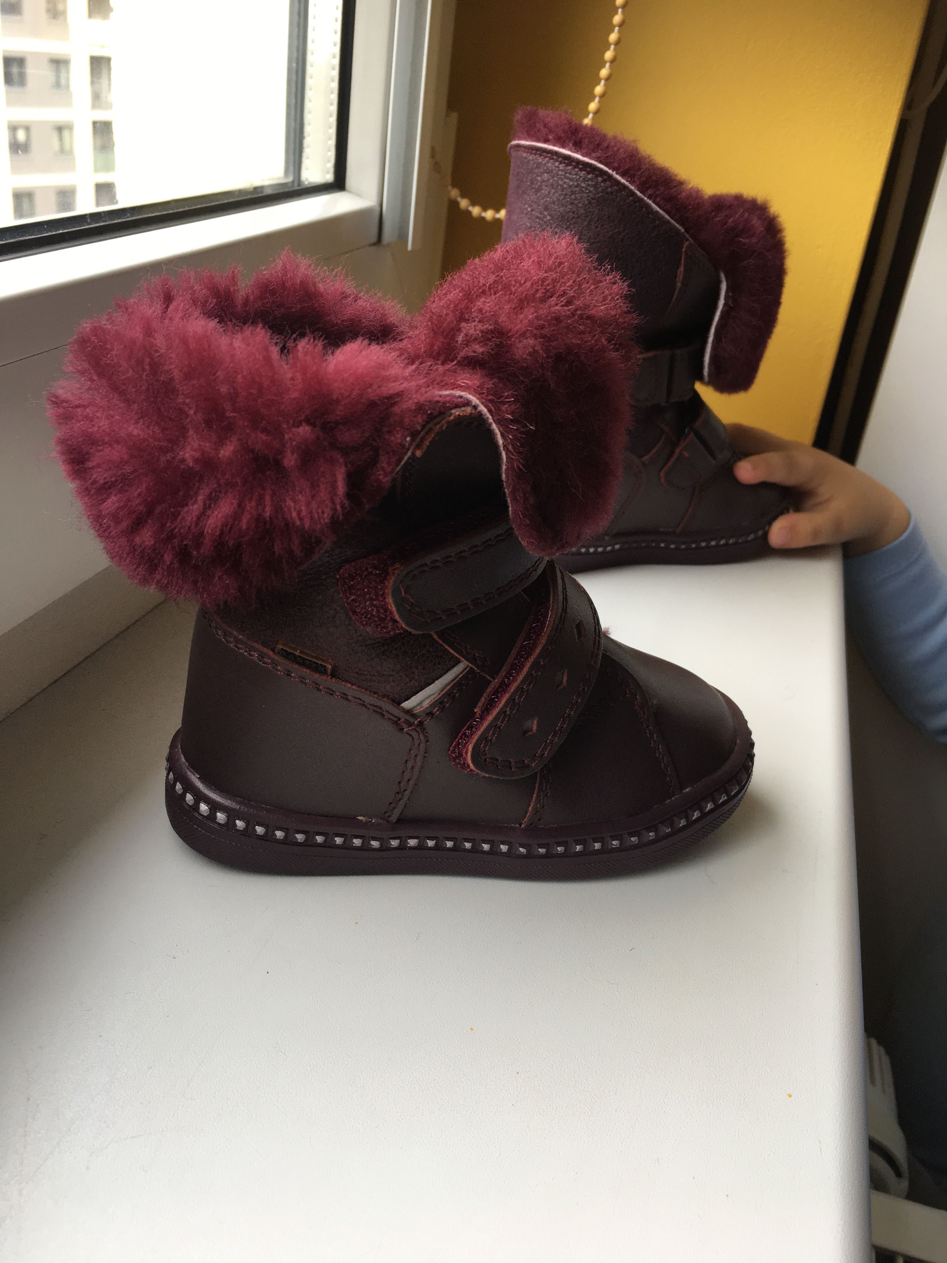 Nowe Trzewiki buty zimowe ocieplane dziewczęce smyk futerko 21