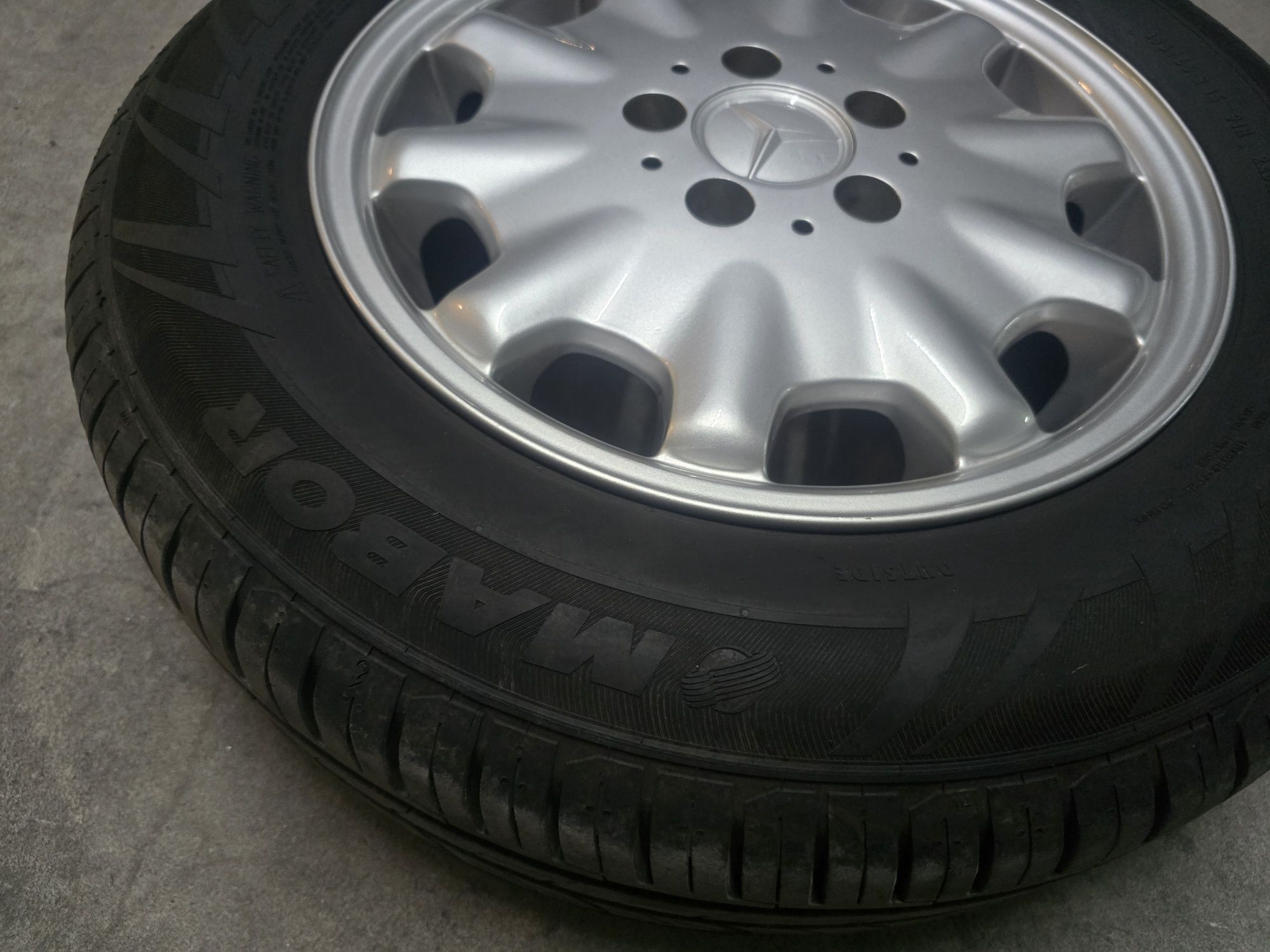 4- Jantes Mercedes 15 Originais C/Pneus 5x112