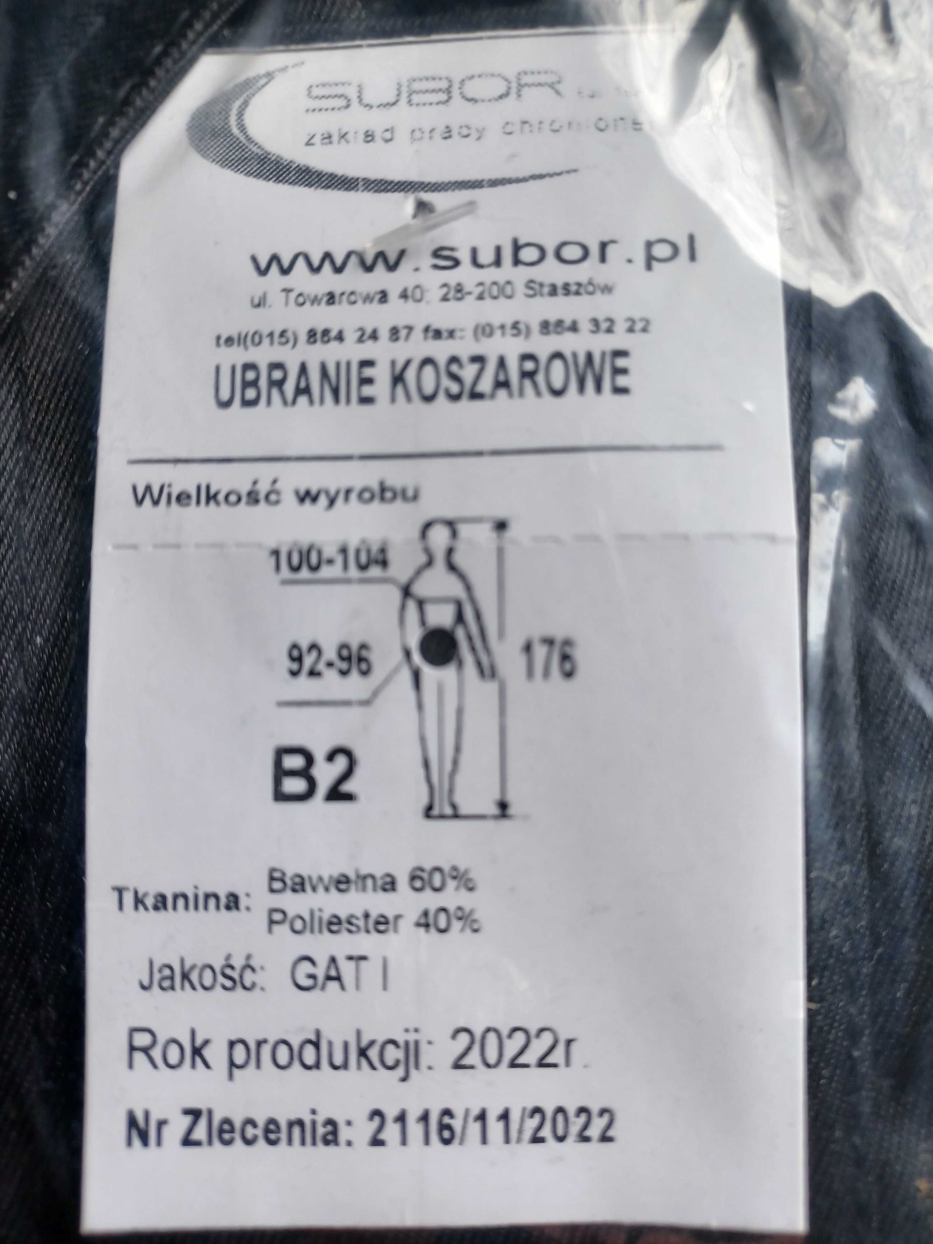 Ubranie strażackie koszarowe (szklisty materiał)