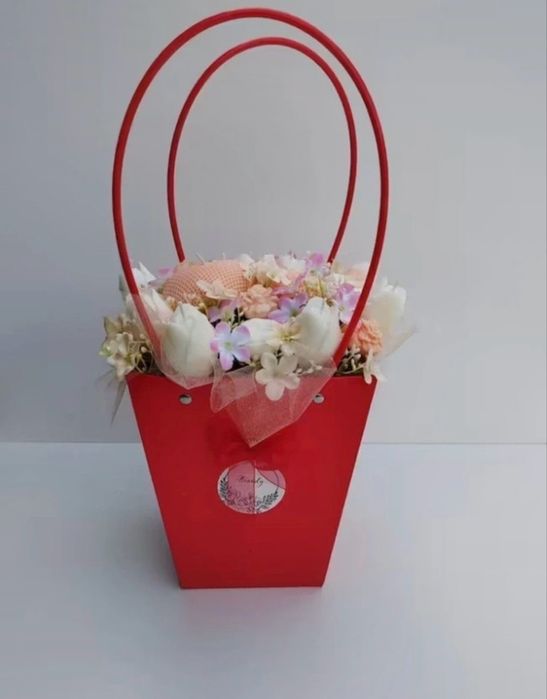 Flower box candle-róża