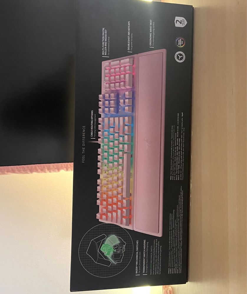 Teclado RAZER BlackWidow V3 - Rose Quartz