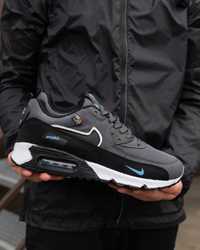 Мужские кроссовки найк аир макс  Nike Air Max 90 Grey Blue