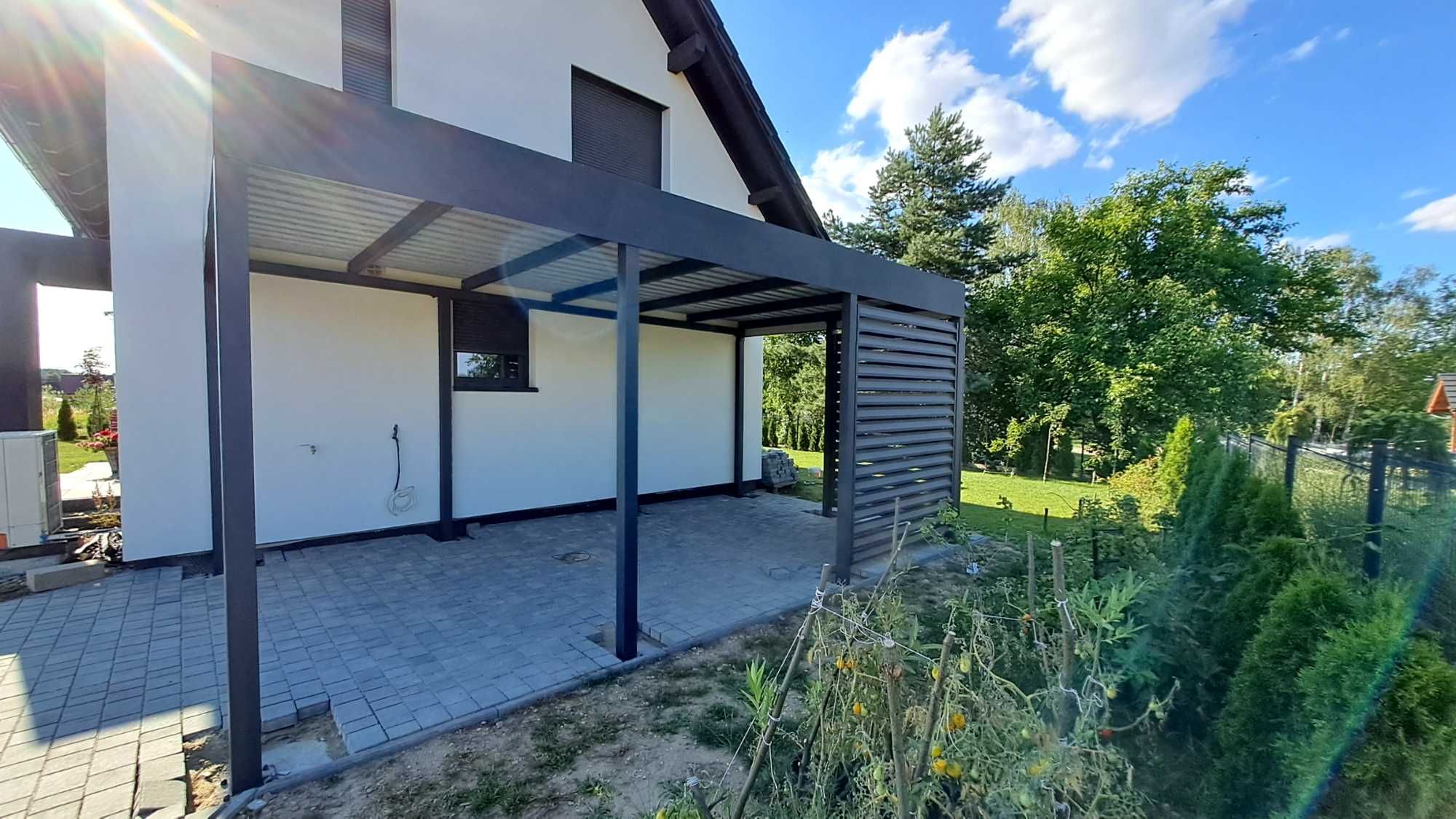 Wiata garażowa 6x6 m, carport - wiata samochodowa dwustanowiskowa