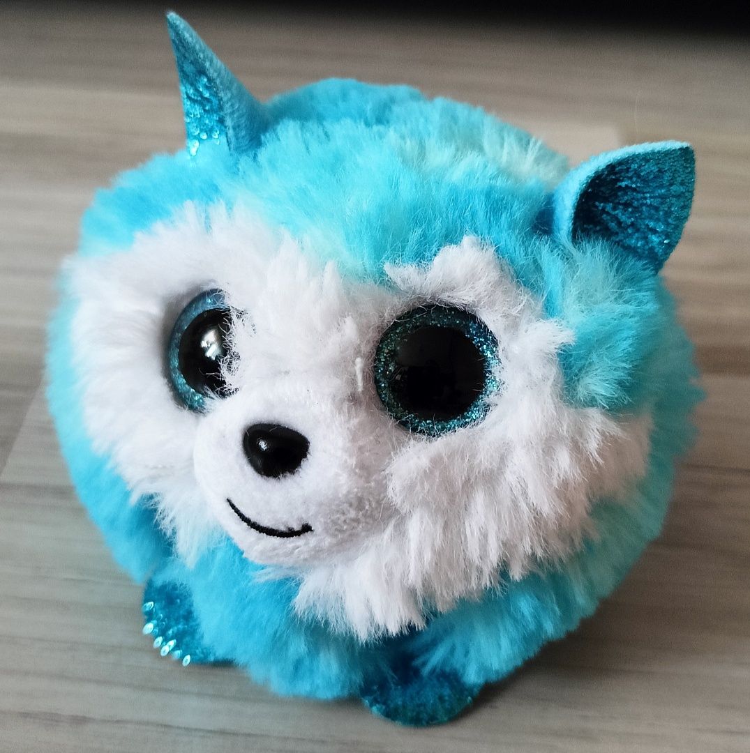 TY Beanie Balls Puffies  niebieski piesek Husky Prince maskotka 8cm